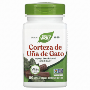 🌿 Corteza de Uña de Gato Nature’s Way® | 100 cápsulas (Inmunidad · Antiinflamatorio · Articulaciones · Defensas) ⭐ Extracto de corteza amazónica con potente acción inmunoestimulante y antiinflamatoria, ideal para fortalecer defensas y apoyar la salud articular.