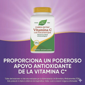 🍊 Vitamina C 1,000 mg con Rosa Mosqueta Nature’s Way | 100 cápsulas (Inmunidad · Alta potencia · Antioxidante) 📦 Contenido: 100 cápsulas ⭐ Fórmula de ALTA POTENCIA diseñada para reforzar tus defensas, proteger tus células y elevar tu energía diariamente.