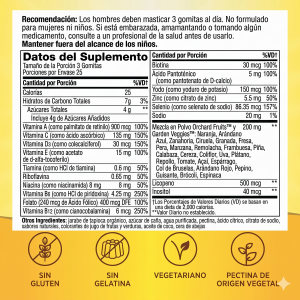 🌿 Alive!® Multivitamínico para Hombre en Gomitas (Gomitas multivitamínicas con licopeno · Energía, defensas y salud masculina) ✨ Nutrición diaria completa diseñada especialmente para hombres.