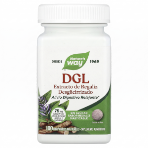 🌿 DGL Nature’s Way® (Regaliz desglicirrizado) – 100 tabletas 💚 Alivio digestivo natural para proteger y calmar el estómago de forma efectiva