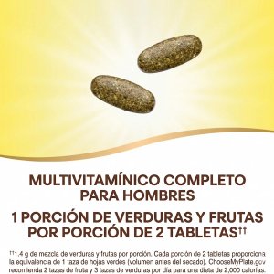 🌿 Alive!® Garden Goodness™ Multivitamínico para Hombres (Multivitamínico con mezcla de frutas y verduras · Energía, defensas y nutrición completa) ⭐ Multivitamínico avanzado con el equivalente a una porción de frutas y verduras, diseñado especialmente para apoyar la salud masculina.