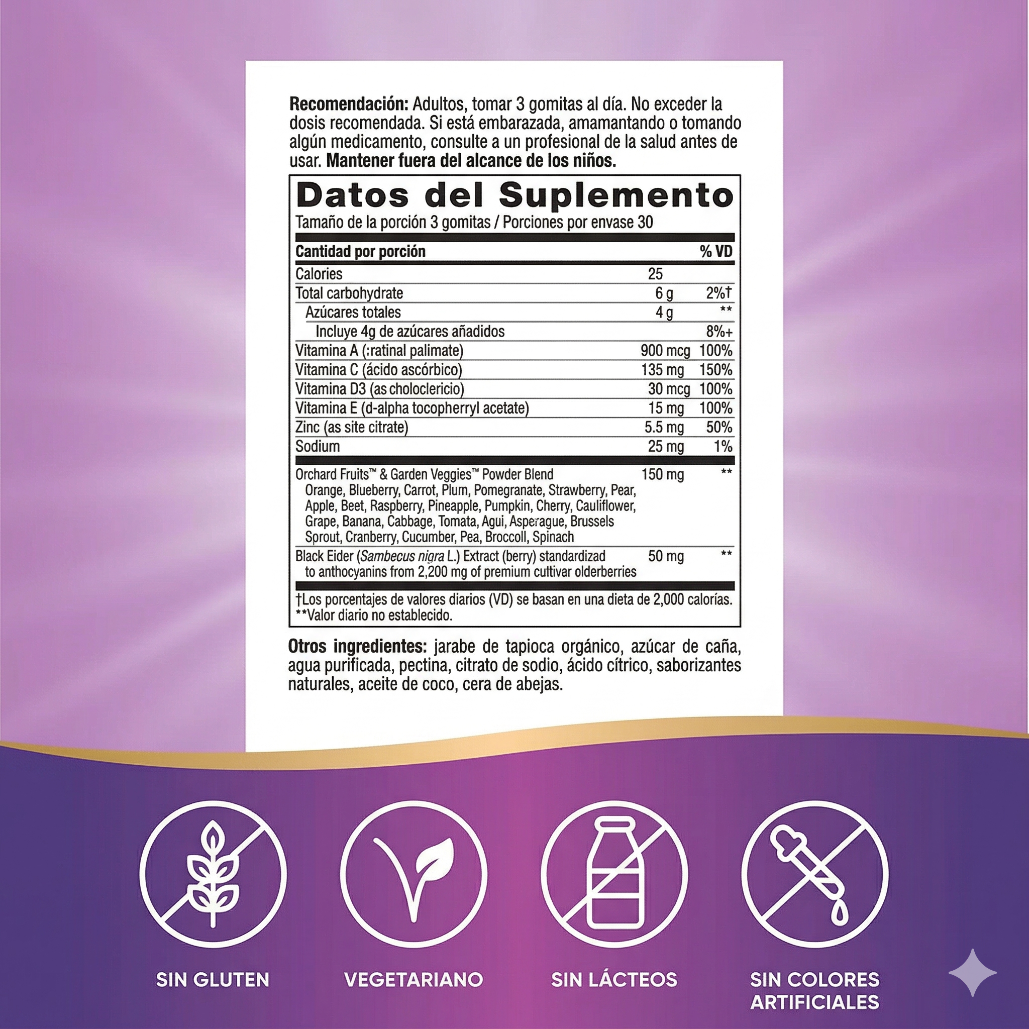 🍊 Immune Alive!® Gomitas | 90 gomitas (Inmunidad · Energía · Antioxidantes) 📦 Contenido: 90 gomitas ⭐ Refuerza tu sistema inmunológico todos los días con una fórmula deliciosa, práctica y cargada de nutrientes esenciales.