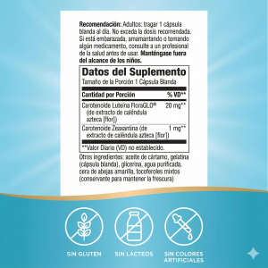 👁️ Luteína 20 mg – Protección ocular avanzada.