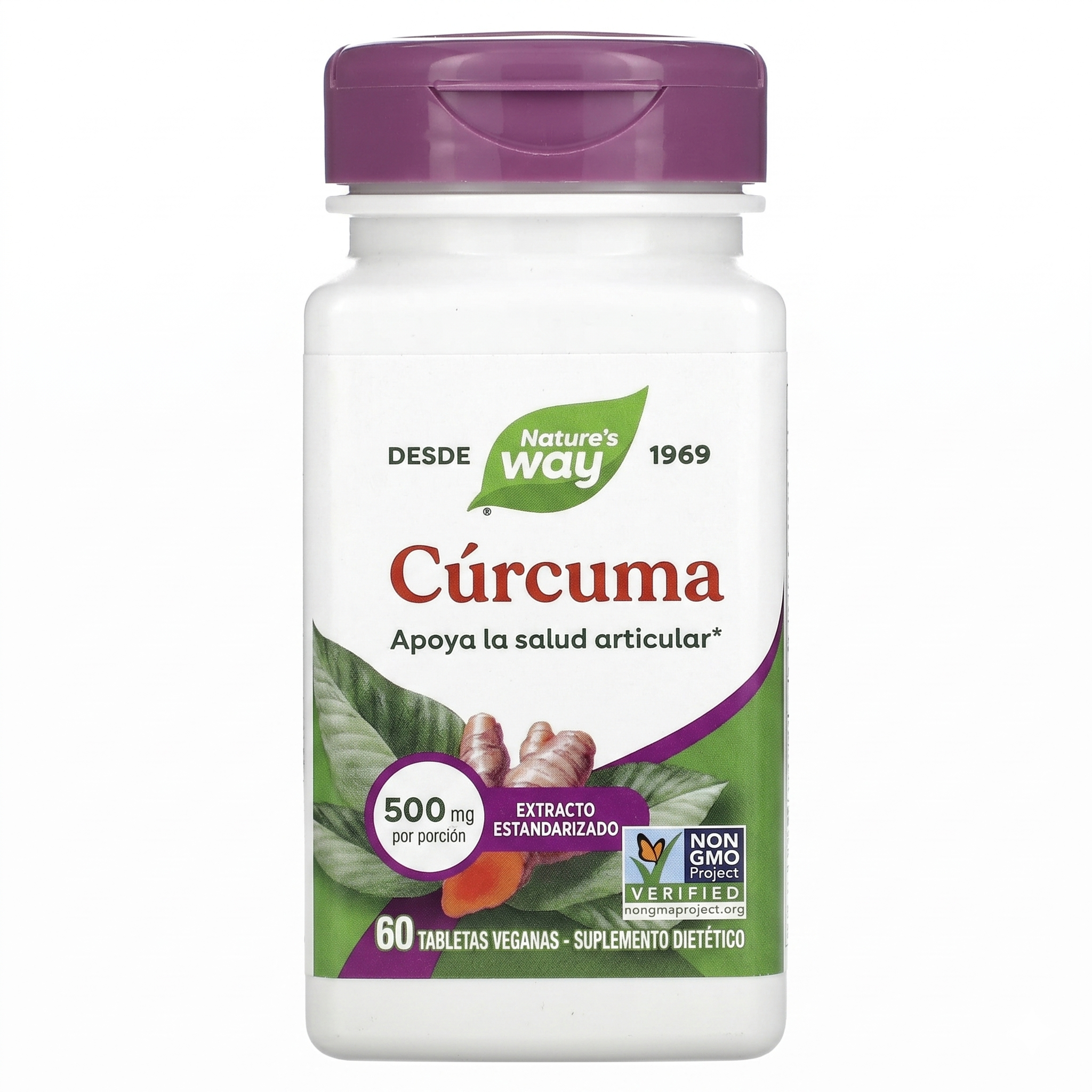 🌿 Extracto de Cúrcuma Nature’s Way® | 60 tabletas (Antiinflamatorio · Articulaciones · Antioxidante · Digestión) ⭐ Extracto concentrado estandarizado al 95% en curcuminoides, diseñado para apoyar la salud articular y reducir la inflamación de forma efectiva.