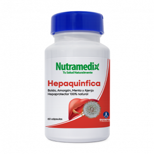 🌿 Hepaquinfica Nutramedix® | 60 cápsulas (Hígado · Digestión · Depuración) 📦 Contenido: 60 cápsulas ⭐ Fórmula depurativa herbal que estimula el hígado, mejora la digestión y ayuda a eliminar toxinas de forma natural.