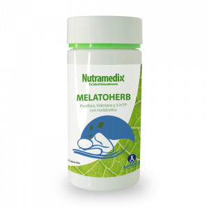 🌿 Melatoherb Nutramedix® | 60 cápsulas (Sueño · Estrés · Ansiedad · Sistema nervioso) ⭐ Fórmula natural con melatonina y extractos herbales que favorece el descanso profundo, reduce el estrés y promueve el equilibrio del sistema nervioso.
