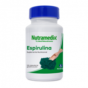 🌿 Espirulina 250 mg Nutramedix® | 100 perlas (Energía · Nutrición celular · Inmunidad y metabolismo) 📦 Contenido: 100 perlas ⭐ Superalimento natural altamente nutritivo, ideal para aumentar la energía, mejorar la saciedad y fortalecer el sistema inmunológico.