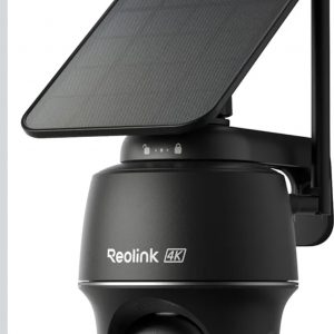 Cámaras de seguridad solar 4K inalámbricas para exteriores, inclinación panorámica de 360°, visión nocturna a color de 8 MP, Wi-Fi 6 de 2.4/5 GHz, sin tarifa mensual, compatible con concentradores domésticos, panel solar Argus PT 4K+ 3W (negro)