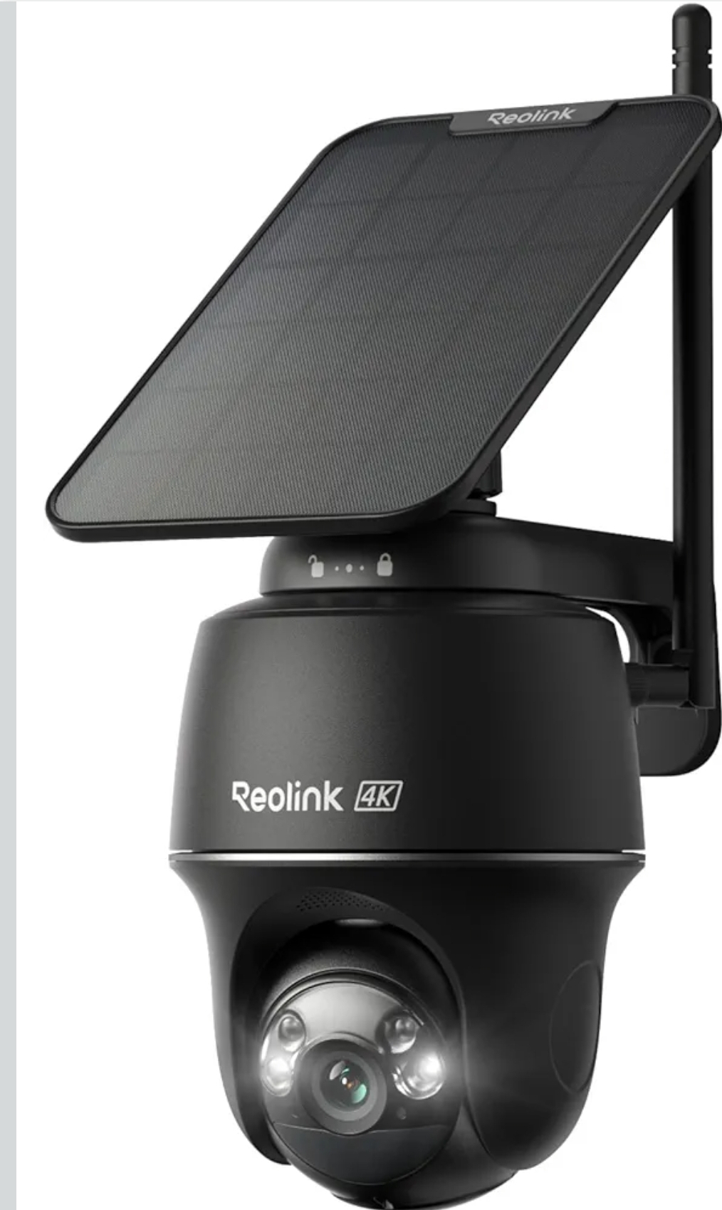 Cámaras de seguridad solar 4K inalámbricas para exteriores, inclinación panorámica de 360°, visión nocturna a color de 8 MP, Wi-Fi 6 de 2.4/5 GHz, sin tarifa mensual, compatible con concentradores domésticos, panel solar Argus PT 4K+ 3W (negro)