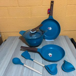 Bateria Cocina Antihadererent Marmol