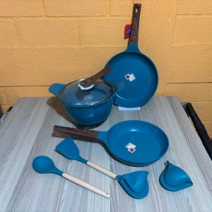 Bateria Cocina Antihadererent Marmol