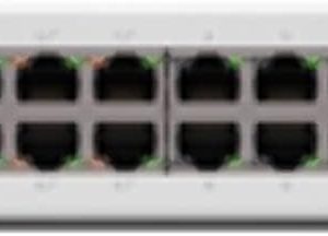 Ubiquiti - UniFi Switch (USW-Lite-16-PoE, 16 Gigabit Ethernet Ports, 8 PoE+ Ports, Wall Mounted)