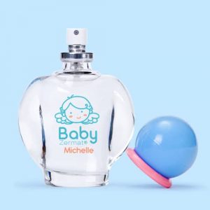 Zermat Baby Michelle - Perfume unisex de colonia para bebé, fórmula suave hipoalergénica y sin parabenos, aromas florales suaves de larga duración con violetas, jazmín y maderas claras, 2.2 onzas líquidas