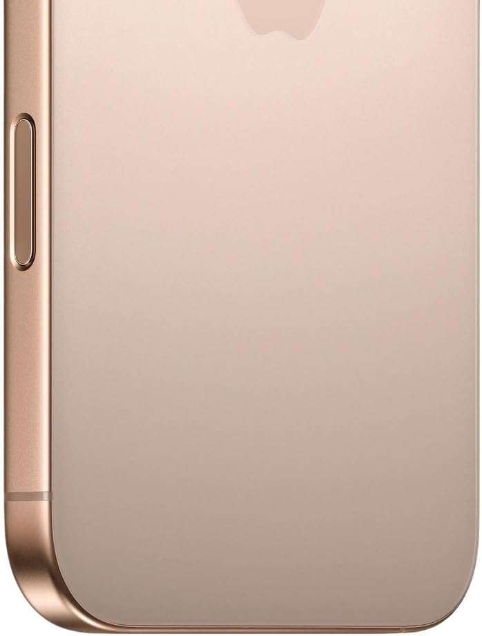 Apple iPhone 16 Pro, 128 GB, titanio del desierto - Bloqueado a Cricket (Renovado)