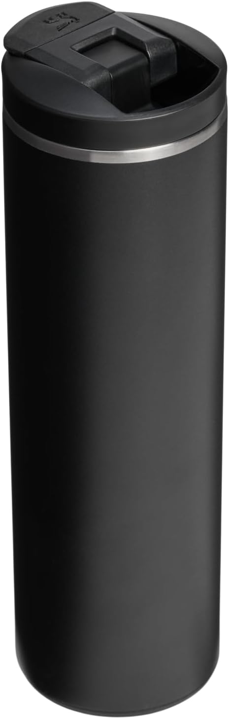 STANLEY Transit FlipTop Mug | Leakproof Coffee Travel Cup | Vacuum Insulated Stainless Steel | Stays Hot or Cold for Hours | BPA-Free | 16 oz | Black 2.0