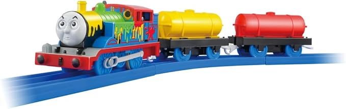 Takara Tomy Plarail Thomas TS-18 Plarail Paint Thomas, Train Toy, Ages 3 and Up