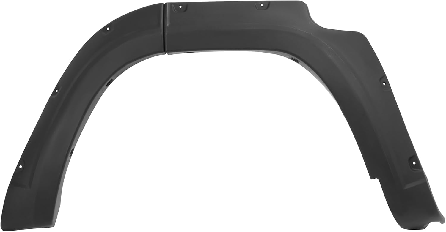 Fender Flares Compatible with 2014-2023 Toyota 4Runner Wheel Cover Protectors Front & Rear Pocket Rivet Smooth Style 4PCS Textured Black