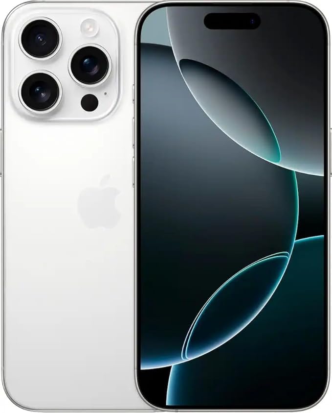 Apple iPhone 16 Pro, 256 GB, titanio blanco - desbloqueado (reacondicionado)