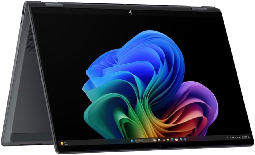 HP OmniBook X Flip AI Powered 2-in-1 Copilot+ Laptop (NextGen Envy x360) 16.0" Touch IPS WUXGA (Intel Ultra 7-258V, 32GB LPDDR5X, 2TB SSD, Backlit KB, Thunderbolt 4, Win11P) w/DKZ USB Port Expander