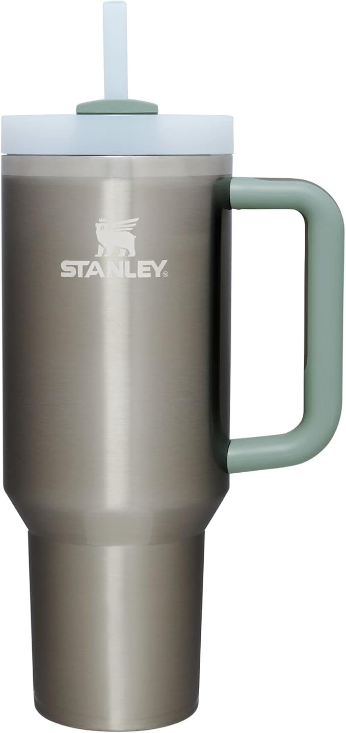 STANLEY Quencher H2.0 FlowState - Vaso térmico de acero inoxidable con aislamiento al vacío, vaso con tapa y pajita para agua, té o café helado, batido y más