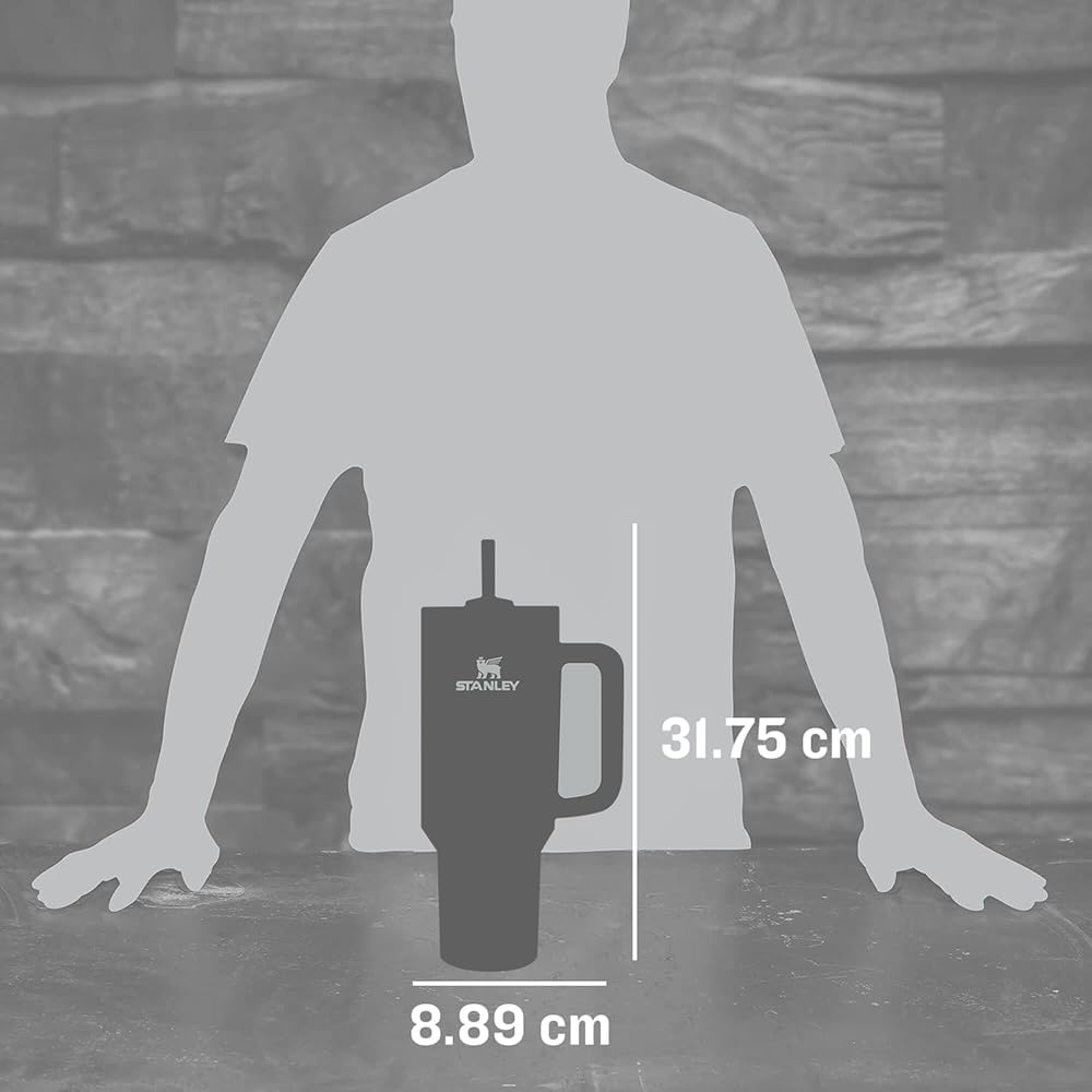 STANLEY Quencher H2.0 FlowState - Vaso térmico de acero inoxidable con aislamiento al vacío, vaso con tapa y pajita para agua, té o café helado, batido y más