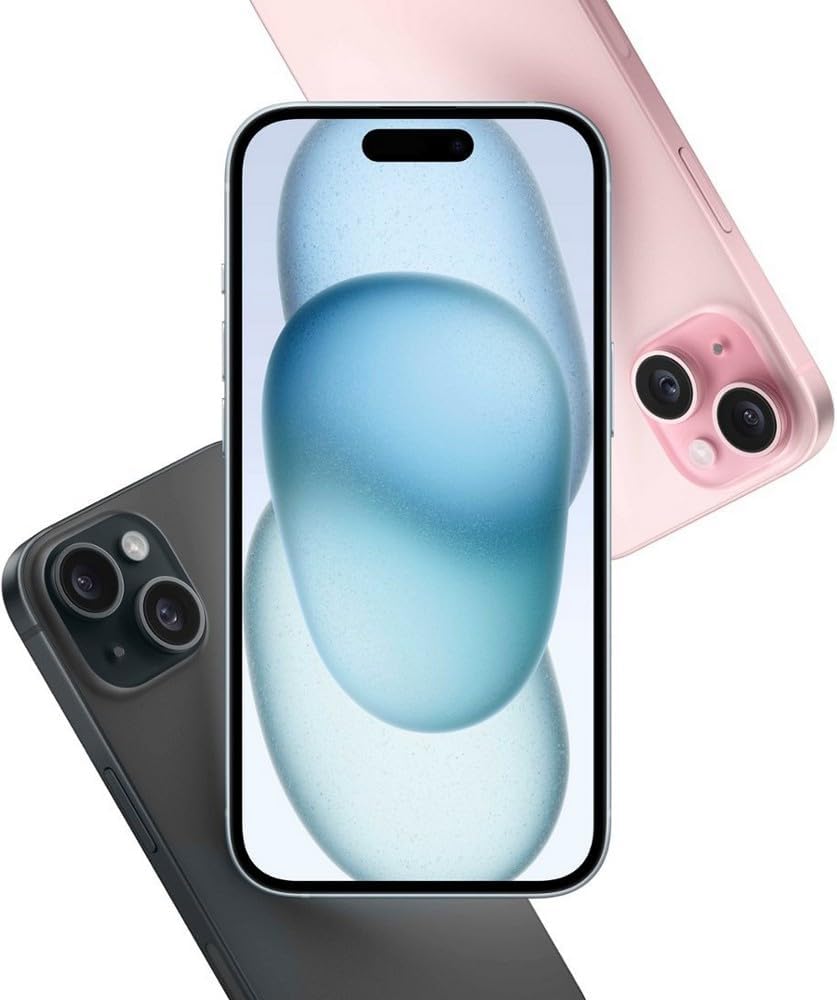 Apple iPhone 15 Plus, 128 GB, negro, desbloqueado (reacondicionado)