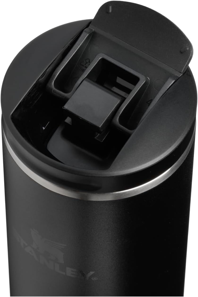 STANLEY Transit FlipTop Mug | Leakproof Coffee Travel Cup | Vacuum Insulated Stainless Steel | Stays Hot or Cold for Hours | BPA-Free | 16 oz | Black 2.0