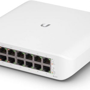 Ubiquiti - UniFi Switch (USW-Lite-16-PoE, 16 Gigabit Ethernet Ports, 8 PoE+ Ports, Wall Mounted)