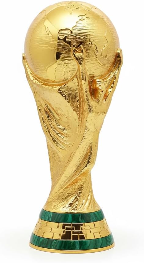 Edición oficial de la Copa Mundial de la FIFA 2026 – Trofeo réplica 3D de 4 pulgadas – Edición limitada – Aleación de zinc ponderada premium – Construido para durar; perfecto para exhibición de