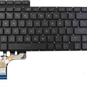 Teclado de repuesto para portátil Asus ROG Strix G18 G814 G814J G814JI G814JV / Strix Scar 18 G834 G834J G834JY G834JZ Series Laptop US Negro con retroiluminación RGB por tecla