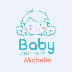 Zermat Baby Michelle - Perfume unisex de colonia para bebé, fórmula suave hipoalergénica y sin parabenos, aromas florales suaves de larga duración con violetas, jazmín y maderas claras, 2.2 onzas líquidas