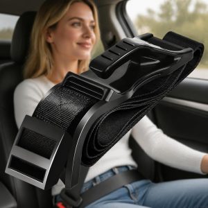 Car Seat Belt Covers for More Comfort, Compatible with All Cars and Backpacks, Universal Fastening Straps for Car Seat Cushions, Adjustable Extension Bands