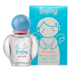 Zermat Baby Michelle - Perfume unisex de colonia para bebé, fórmula suave hipoalergénica y sin parabenos, aromas florales suaves de larga duración con violetas, jazmín y maderas claras, 2.2 onzas líquidas