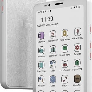 Bigme HiBreakS Color Epaper Smart Phone, batería de 3300 mAh, procesador de 8 núcleos, 6 GB+128 GB, teléfono móvil de 5.84 pulgadas, cámara dual, blanco