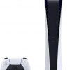 PS5 - Sony PlayStation 5 Digital Edition Gaming Console + Wireless Controller - 16GB GDDR6 RAM, 825GB SSD, 120Hz 8K Output, White
