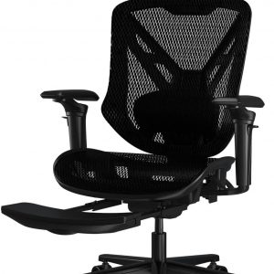 COUGAR Speeder Ergonomic Mesh Chair, Chenille Yarns mesh Fabric, 3D armrest, Adjustable Headrest/Backrest Height/Lumbar Support/Sliding seat, Retractable footrest, Wire Control Mechanism