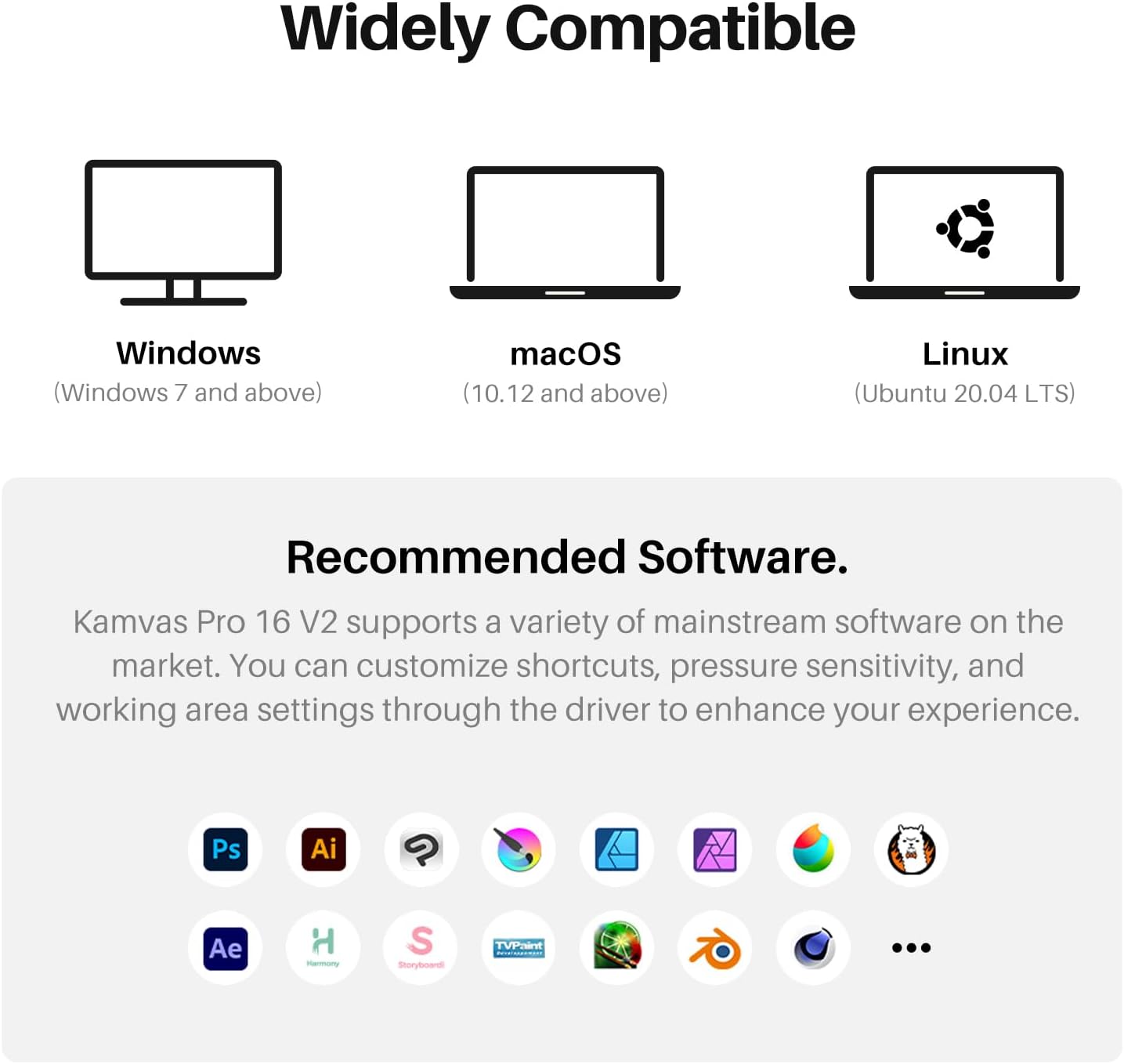 HUION Kamvas Pro 16 V2 Drawing Tablet with Screen 16K Levels PenTech 4.0 Battery-Free Pen, 15.6" Full-Laminated, Smart Touch Bar & 6 Keys Art Tablet Work with Windows, Mac and Linux