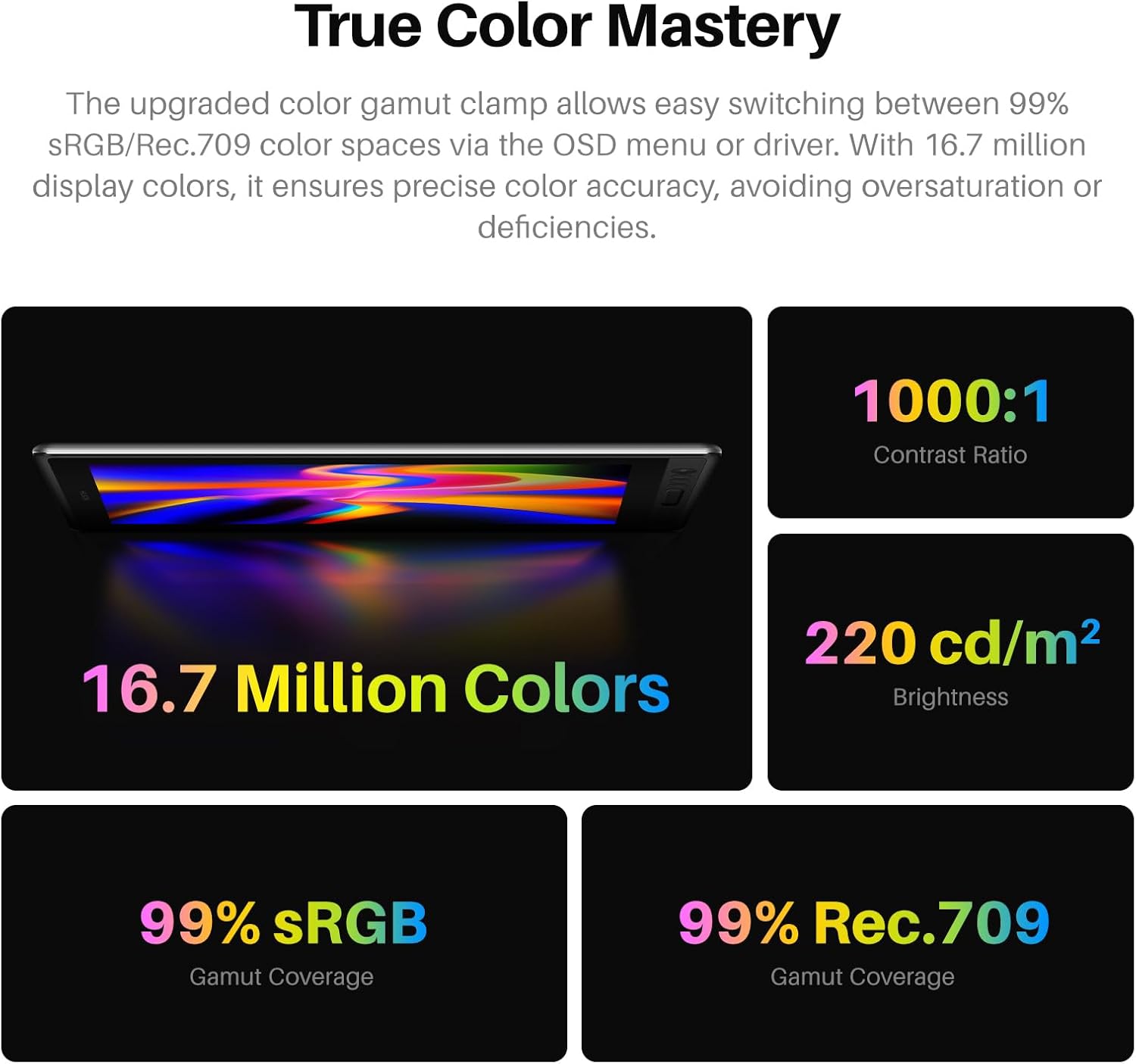 HUION Kamvas Pro 16 V2 Drawing Tablet with Screen 16K Levels PenTech 4.0 Battery-Free Pen, 15.6" Full-Laminated, Smart Touch Bar & 6 Keys Art Tablet Work with Windows, Mac and Linux