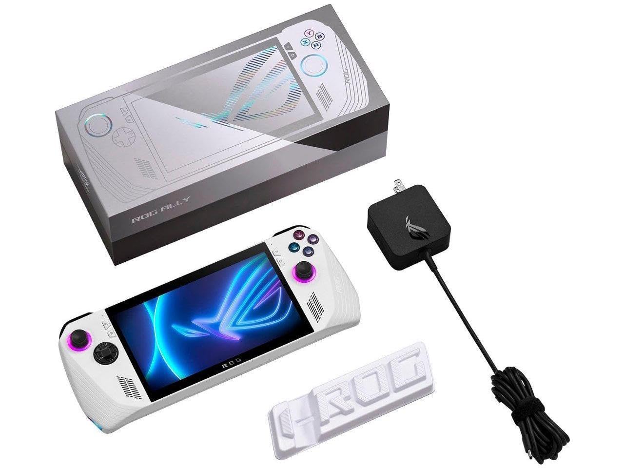 ASUS - ROG Ally Gaming Handheld Console - Z1 Processor, 512GB, 1080p 120Hz Display,White