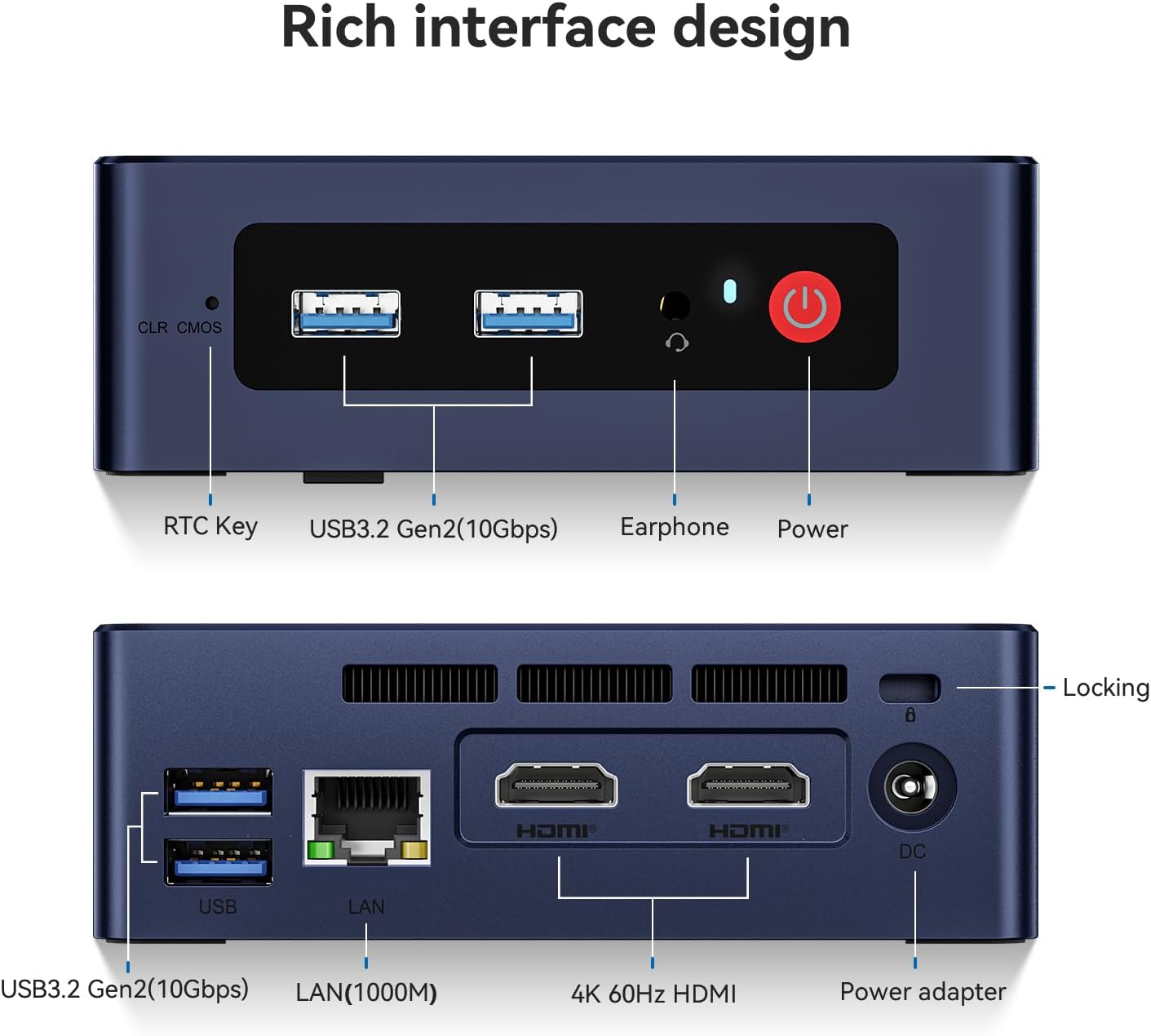 Beelink Mini S12 Pro Mini PC, Intel 12th Gen N100 (4C/4T, up to 3.4GHz), 16GB DDR4, 500GB SSD, Desktop Computer Support Dual HDMI 4K@60Hz, WiFi 6, BT5.2, NAS, Low Power