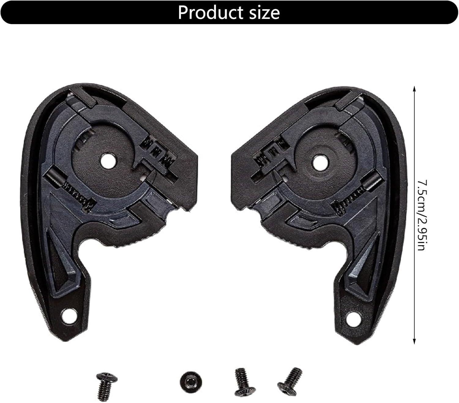 Helmet Visors Base, 2pcs 34p Visors Base for Hjc C10 Helmets, Fashion Motorcycle Helmets Bases Mount Adapter Secure Attachmen, Hjc Helmet Parts Replacement