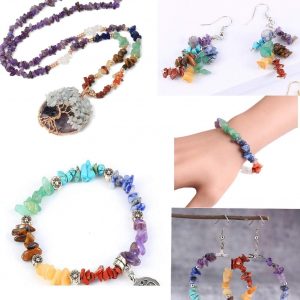 Natural Chip Stone Beads 5-8mm About 400 Pieces Irregular Gemstones Healing Crystal Loose Rocks Bead Hole Drilled DIY for Bracelet Jewelry Making Crafting (5-8mm, Aquamarine)