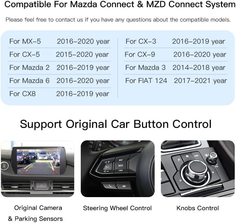 TK78-66-9U0C OEM Mazda Carplay Android Kit de reacondicionamiento automático, adaptador Apple Carplay compatible con MZD 2/3/6/CX3/CX5/CX9/MX5 2015-2020 años accesorios
