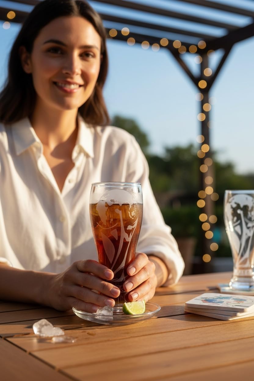 Edición oficial de la Copa Mundial de la FIFA 2026 – Vaso de cerveza Pilsner de 17 onzas y juego de regalo de abrebotellas de trofeo de 6 pulgadas – 1 de cada uno – Perfecto para fiestas, Mancaves