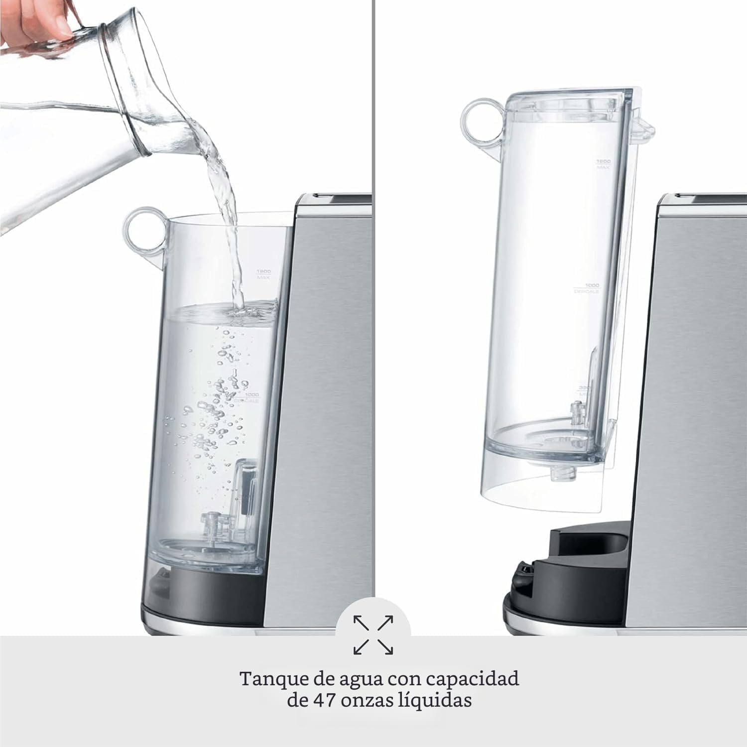 Breville Bambino BES450BSS, máquina de café expreso de acero inoxidable cepillado