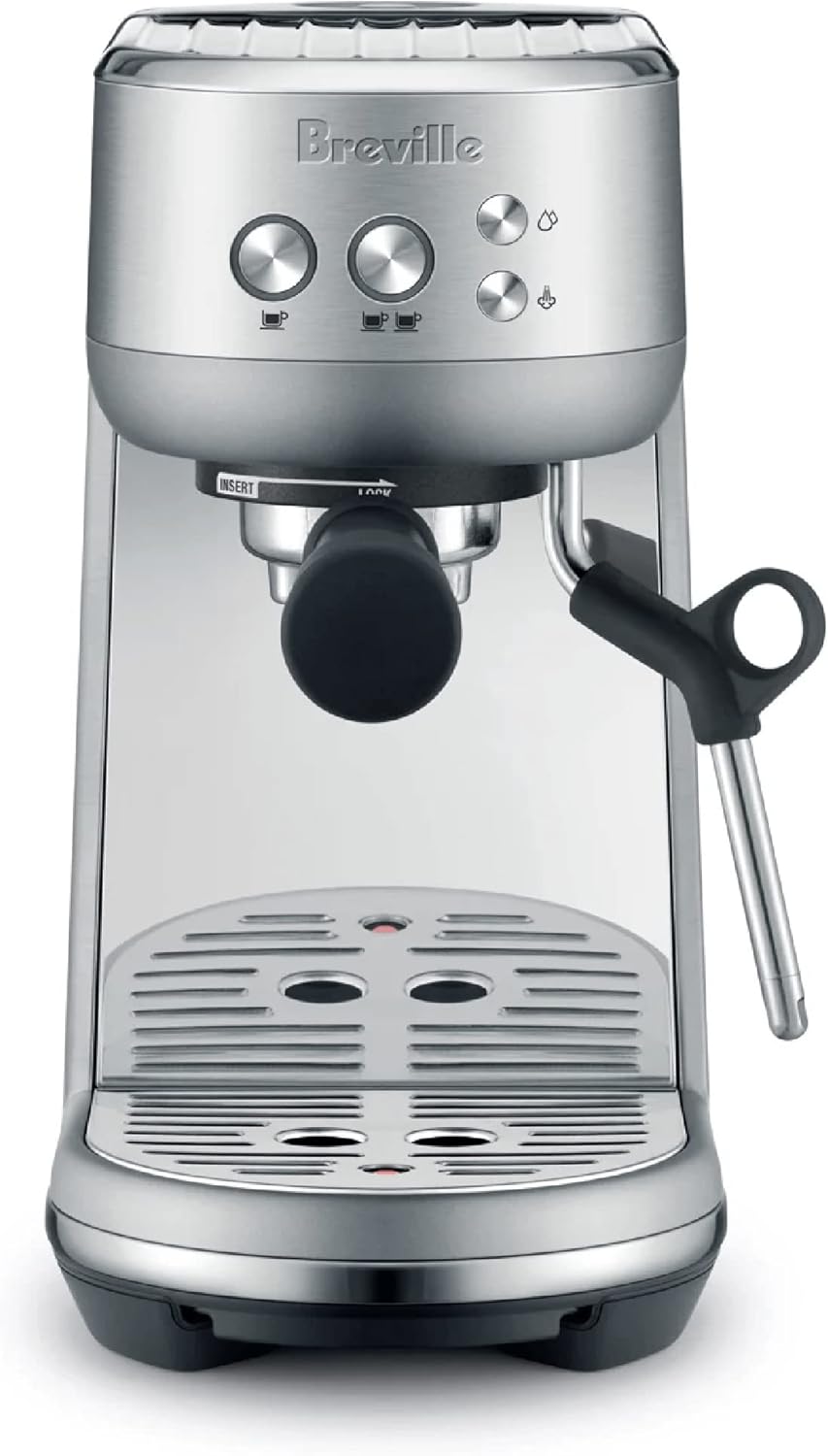 Breville Bambino BES450BSS, máquina de café expreso de acero inoxidable cepillado