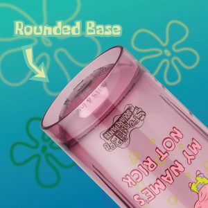 BlenderBottle - Botella agitadora Pro Series de Spongebob perfecta para batidos de proteínas y preentrenamiento, 28 onzas, color rojo, Mi nombre no es Rick