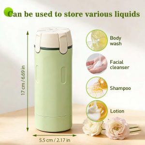 4 in 1 Travel Dispenser, 4 Pack 30ML Travel Bottles for Toiletries, Leak Proof Travel Size Containers, Portable Containers for Shampoo Lotion Conditioner Cream (Green)