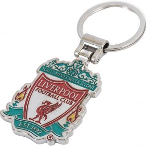 Liverpool FC Executive Crest Llavero, Rojo/Verde/Plata, Talla única, Rojo/Verde/Plata