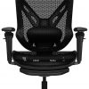 COUGAR Speeder Ergonomic Mesh Chair, Chenille Yarns mesh Fabric, 3D armrest, Adjustable Headrest/Backrest Height/Lumbar Support/Sliding seat, Retractable footrest, Wire Control Mechanism
